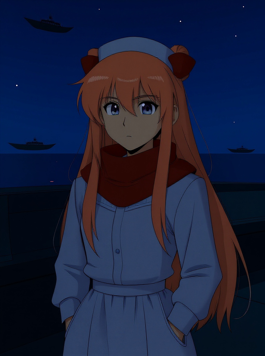 Close-up of Azalyn pondering, curiosity and frustration on her face as she listens to the music, golden eyes flickering.