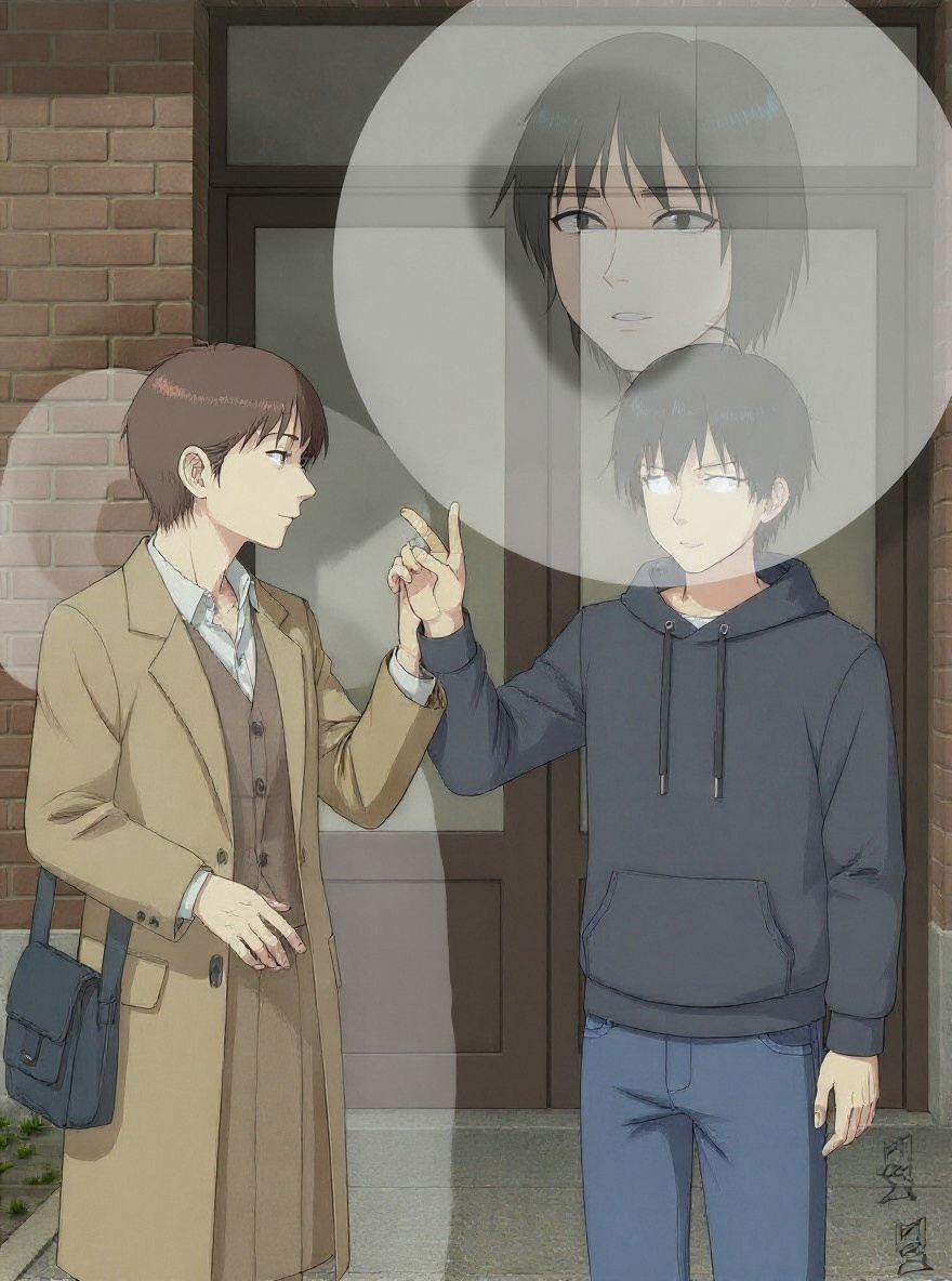 Yasako steps forward, determined. Fragment’s data shape glows brighter.