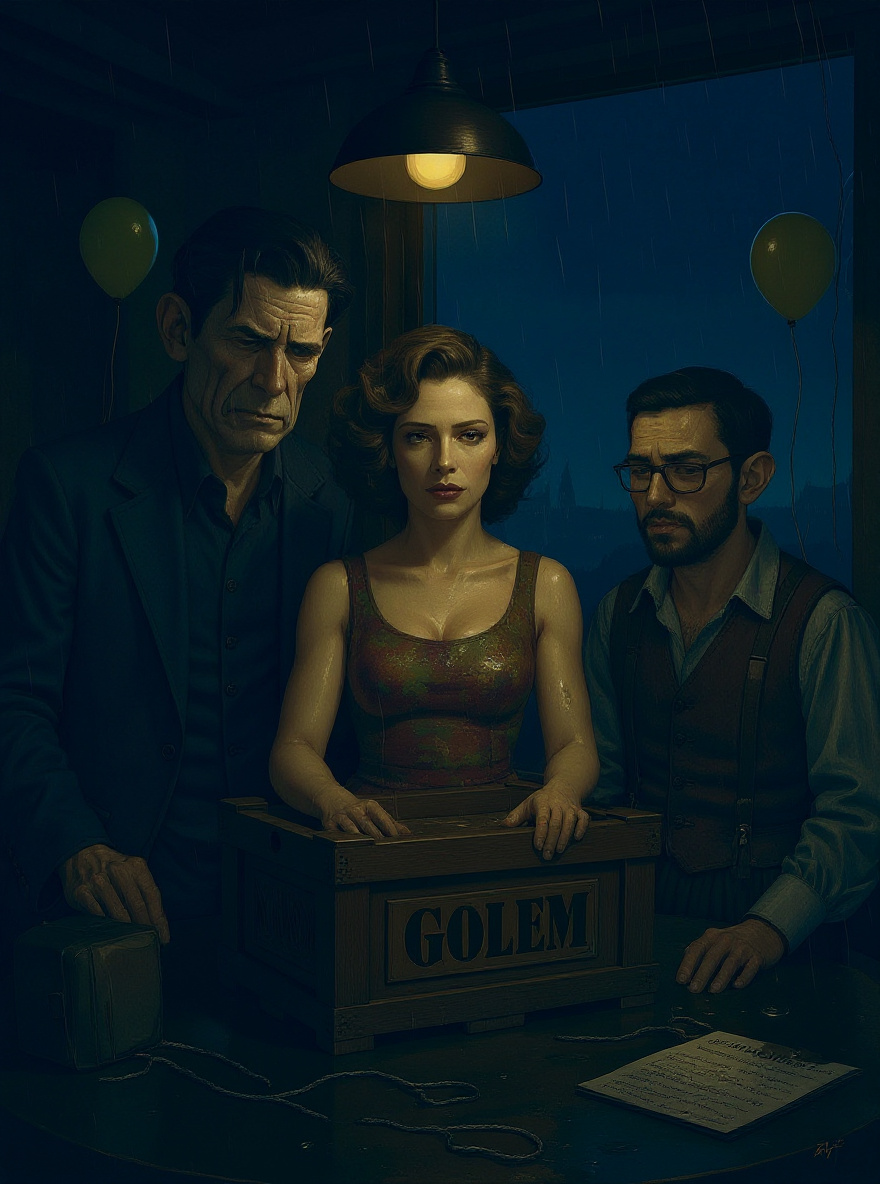 Joe straightens, determination in his expression. Rosa stands beside him, supportive. Sammy looks worried by the window.